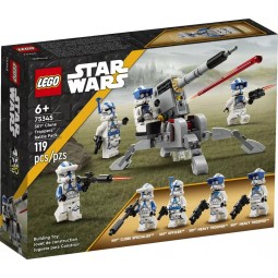 LEGO Star Wars 75345 Pack de Combat 501ème Légion - 4 Clone Troopers & Canon AV-7