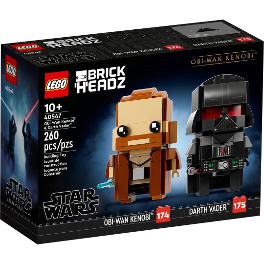 Lego Star Wars 40547 - Obi-Wan Kenobi et Dark Vador - BrickHeadz
