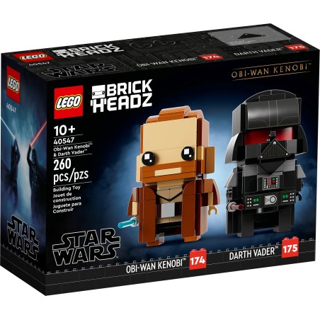 Lego Star Wars 40547 - Obi-Wan Kenobi et Dark Vador - BrickHeadz