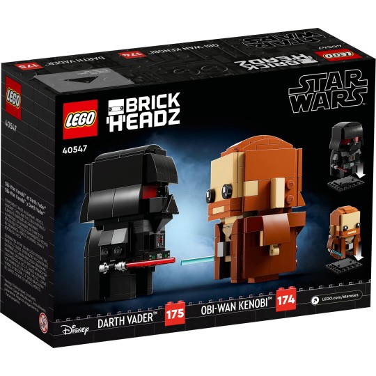 Lego Star Wars 40547 - Obi-Wan Kenobi et Dark Vador - BrickHeadz