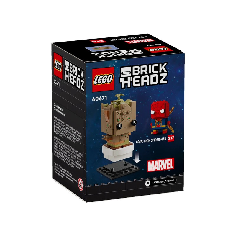Lego Marvel 40671 - Groot en pot - BrickHeadz