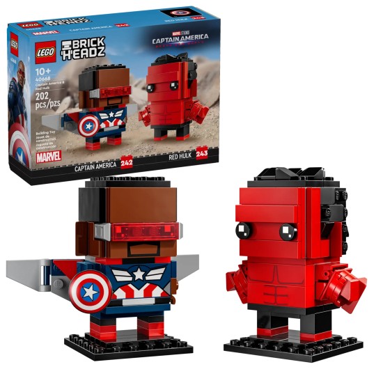 Lego Star Wars 40668 - Captain America et Hulk rouge - BrickHeadz