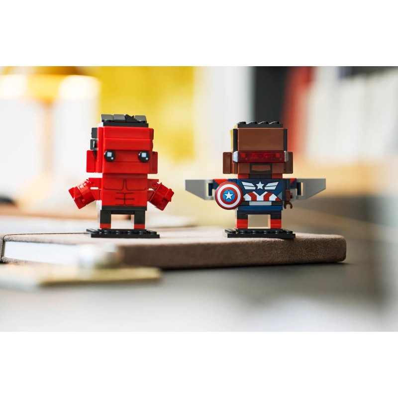 Lego Star Wars 40668 - Captain America et Hulk rouge - BrickHeadz