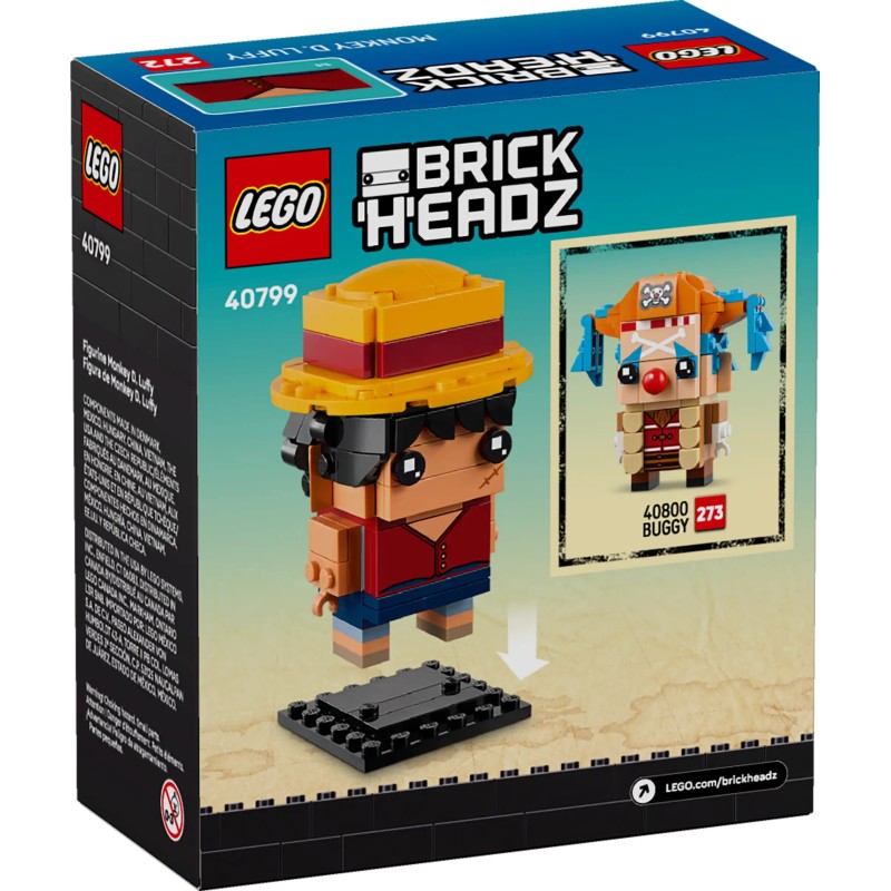 Lego One Piece 40799 - Monkey D. Luffy - BrickHeadz