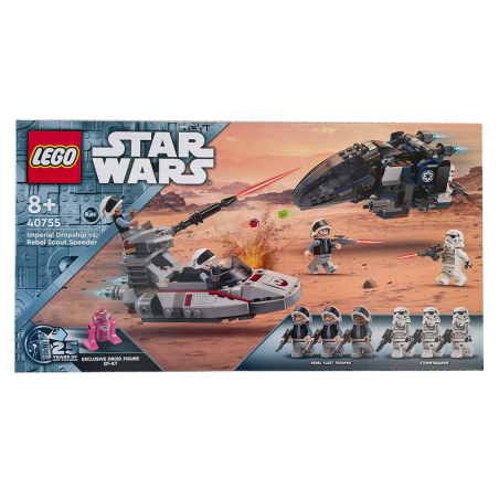 LEGO® 40755 - Star Wars - Le vaisseau de transport impérial contre le speeder des éclaireurs rebelles