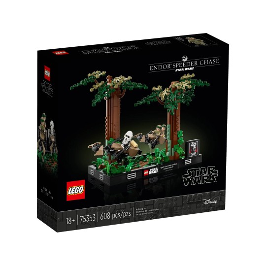 Lego Star Wars 75353 - Diorama de la course-poursuite en speeder sur Endor