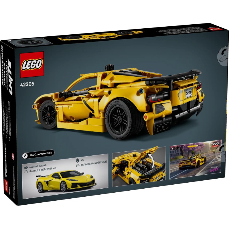 Lego Technic 42205 - Chevrolet Corvette Stingray Jaune
