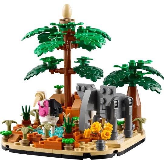 lego diorama savane