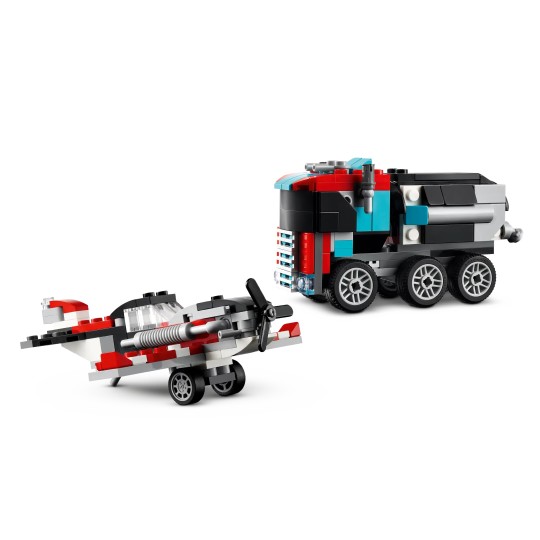 LEGO Creator 31146 : Le camion remorque avec hélicoptère