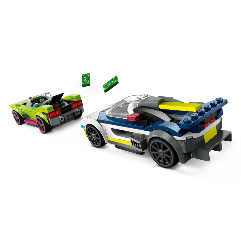 LEGO City 60415 : La course-poursuite entre la voiture de police et la super voiture