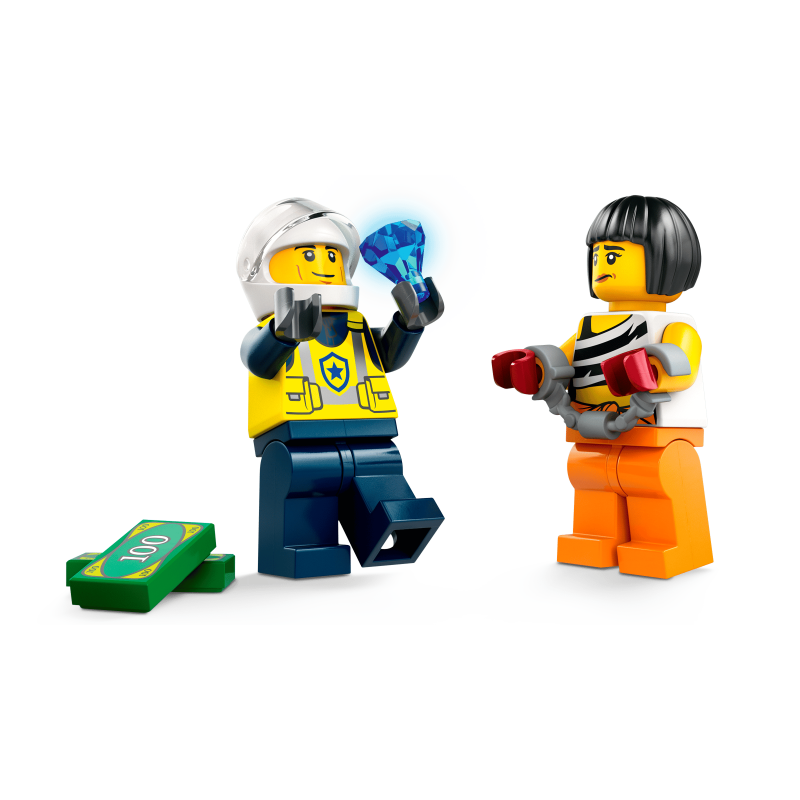 LEGO City 60415 : La course-poursuite entre la voiture de police et la super voiture