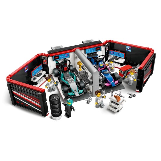 LEGO City 60444 : Garage de F1 et voitures Mercedes-AMG et Alpine
