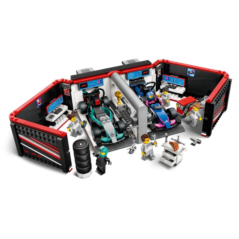 LEGO City 60444 : Garage de F1 et voitures Mercedes-AMG et Alpine