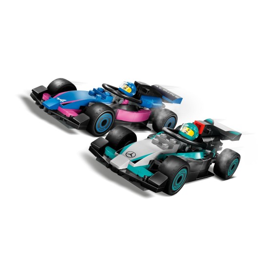 LEGO City 60444 : Garage de F1 et voitures Mercedes-AMG et Alpine