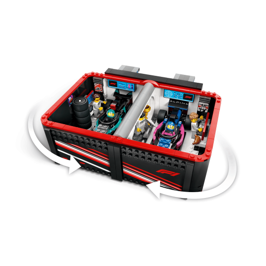 LEGO City 60444 : Garage de F1 et voitures Mercedes-AMG et Alpine