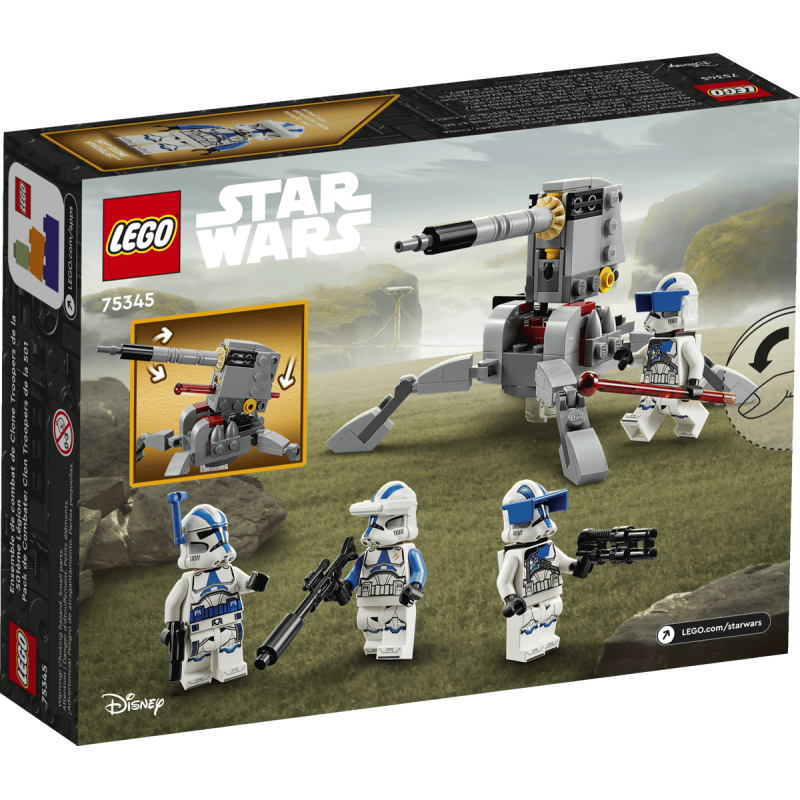 Lego Star Wars 75345 - Pack de combat des Clone Troopers de la 501ème légion