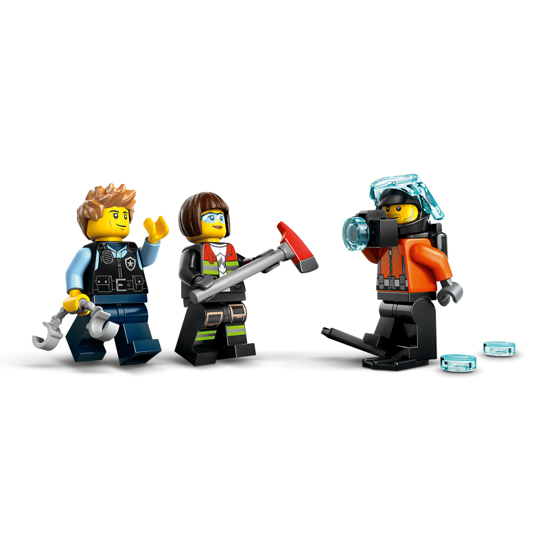 LEGO City 60462 : Hélicoptère, camion de pompiers et sous-marin modulable