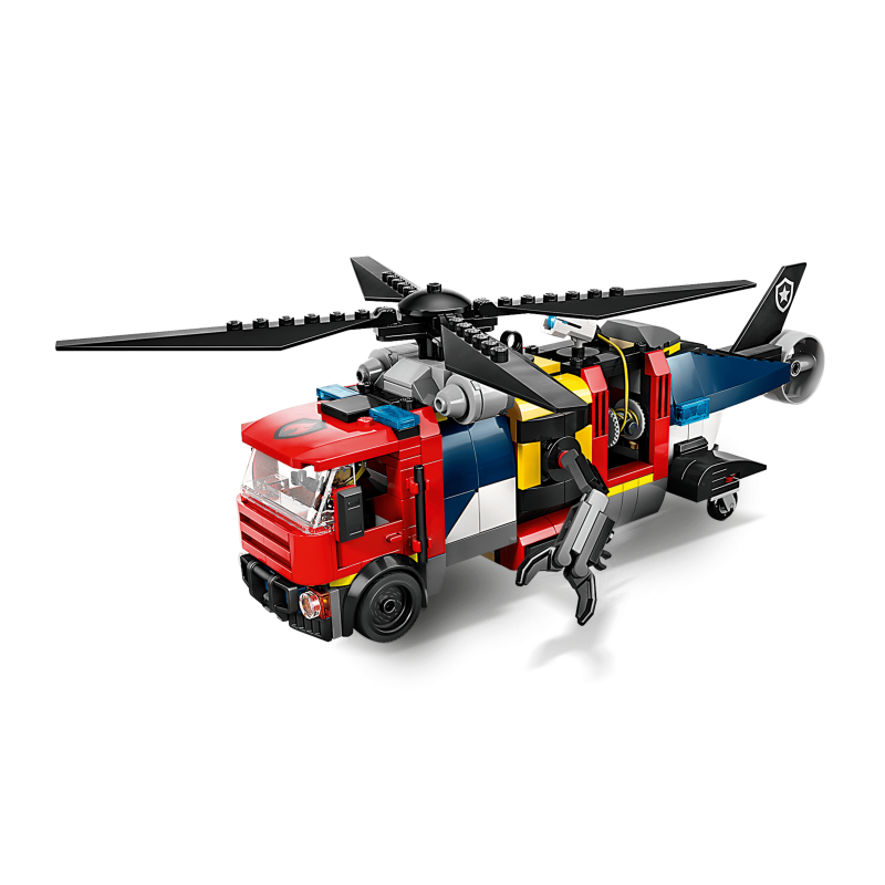LEGO City 60462 : Hélicoptère, camion de pompiers et sous-marin modulable