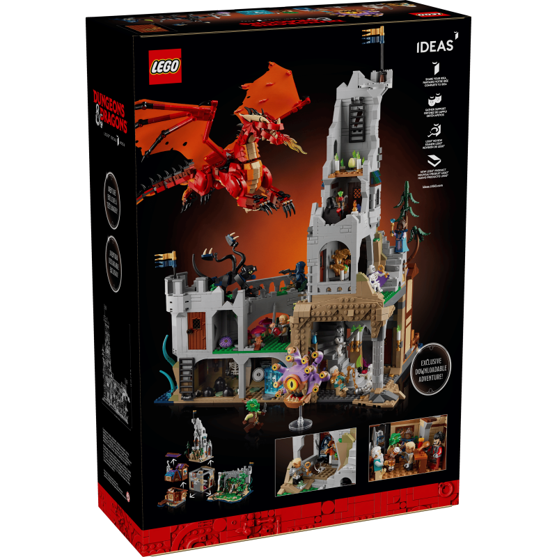 LEGO Ideas 21348 : Dungeons & Dragons : l’histoire du dragon rouge