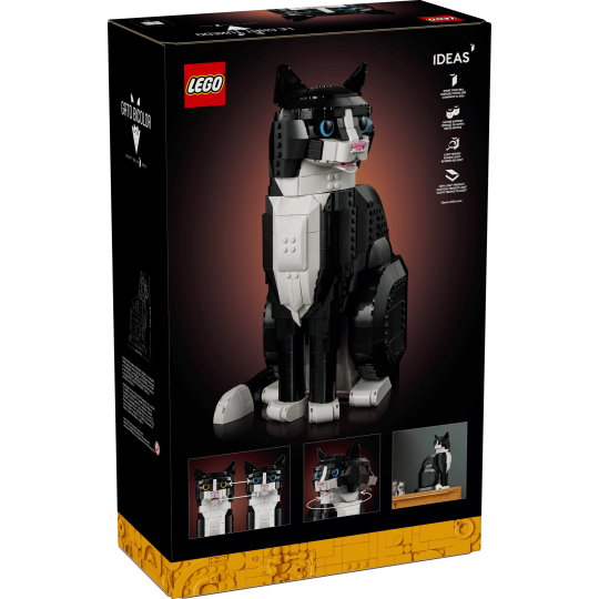 LEGO Ideas 21349 : Le chat bicolore Noir et Blanc. Tuxedo Cat