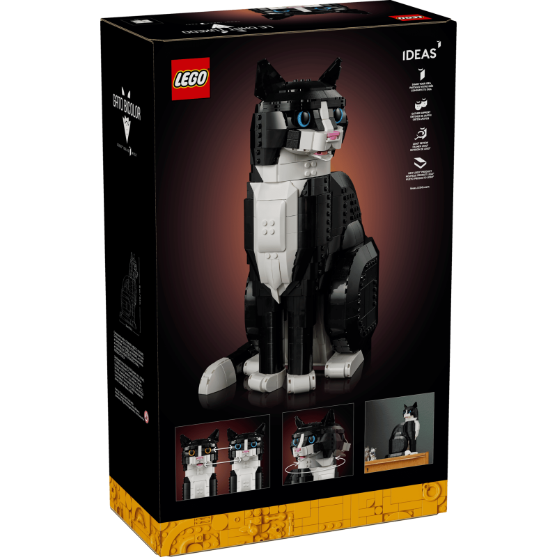 LEGO Ideas 21349 : Le chat bicolore Noir et Blanc. Tuxedo Cat
