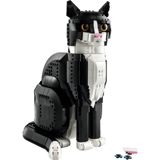LEGO Ideas 21349 : Le chat bicolore Noir et Blanc. Tuxedo Cat