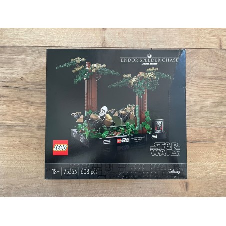Lego Star Wars 75353 - Diorama de la course-poursuite en speeder sur Endor