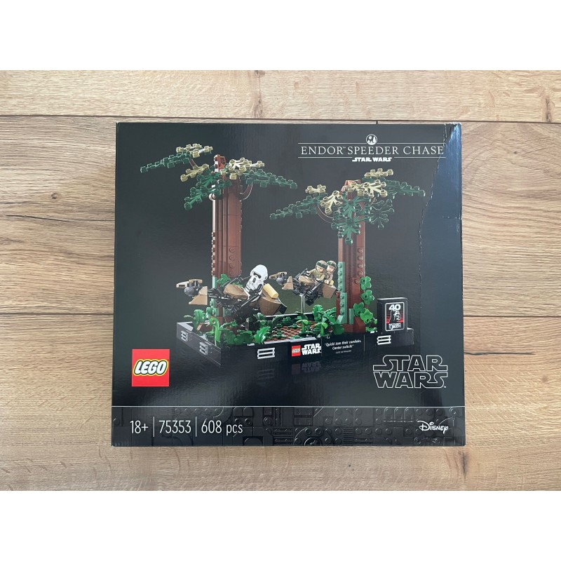 Lego Star Wars 75353 - Diorama de la course-poursuite en speeder sur Endor