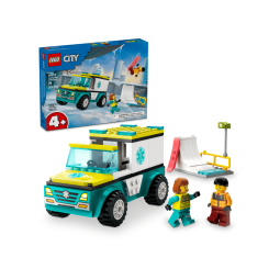 LEGO City 60403 : L’ambulance de secours et le snowboardeur