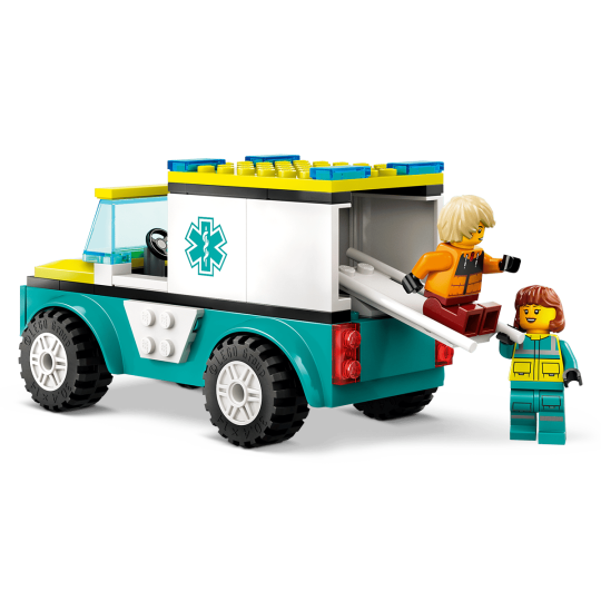 LEGO City 60403 : L’ambulance de secours et le snowboardeur