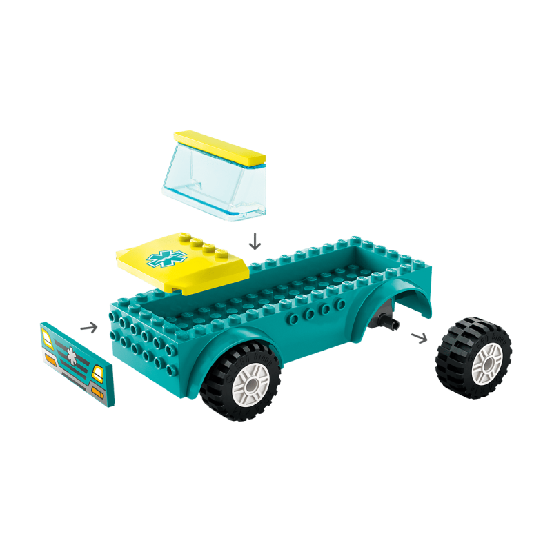 LEGO City 60403 : L’ambulance de secours et le snowboardeur