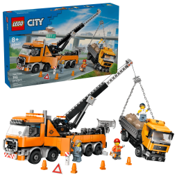 LEGO City 60467 : Le remorqueur avec grue pour poids lourd