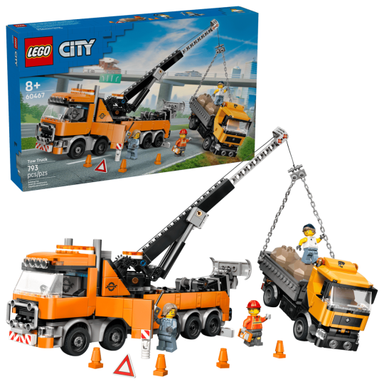 LEGO City 60467 : Le remorqueur avec grue pour poids lourd