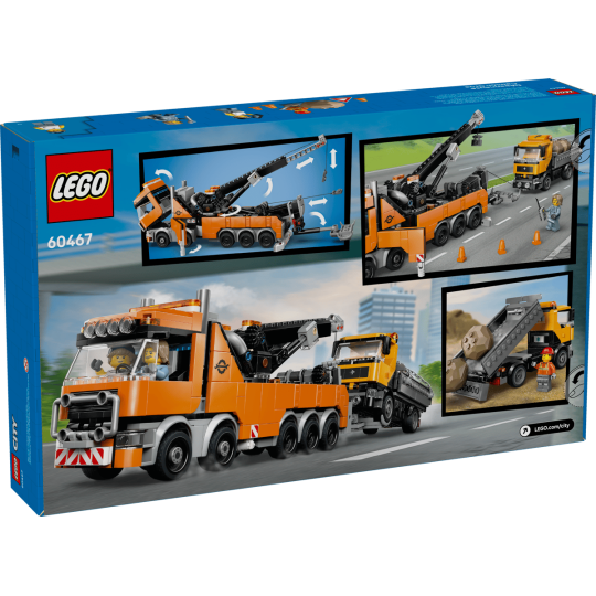 LEGO City 60467 : Le remorqueur avec grue pour poids lourd
