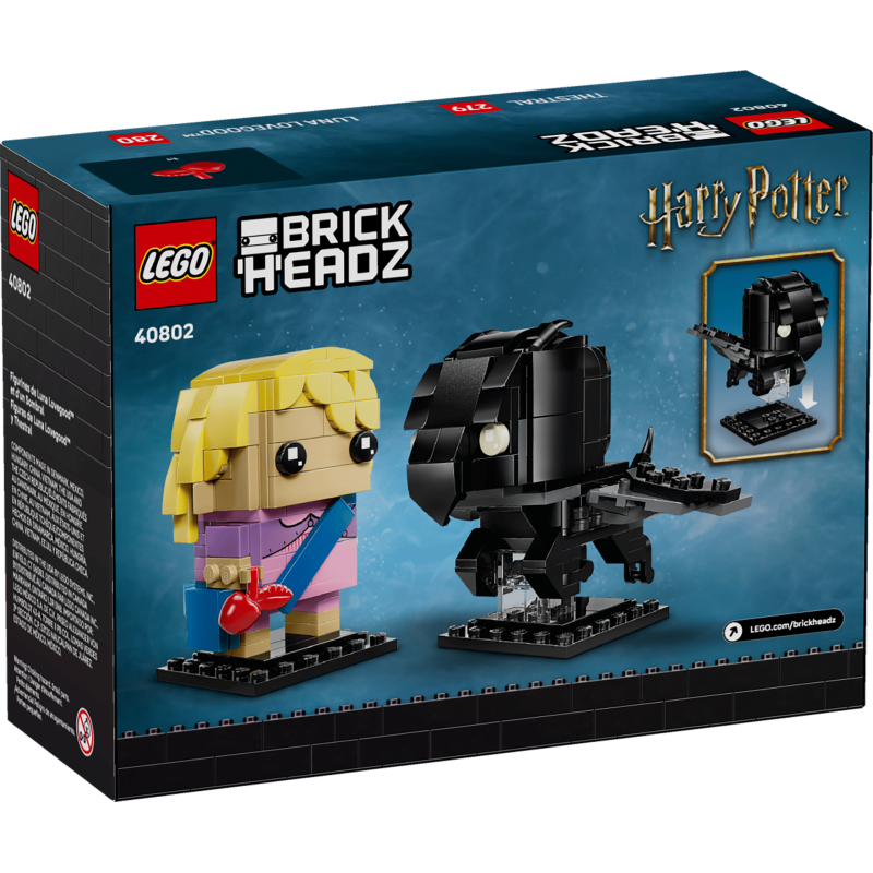 LEGO BrickHeadz 40802 :  Figurines de Luna Lovegood et d'un Sombral (Harry Potter)
