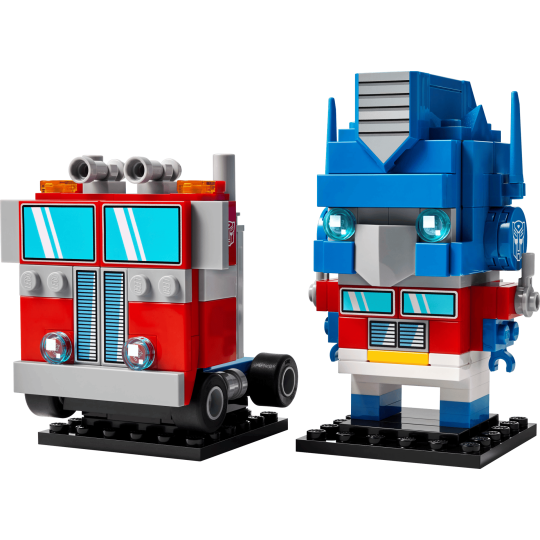 LEGO BrickHeadz 40803 : Robot et véhicule Optimus Prime