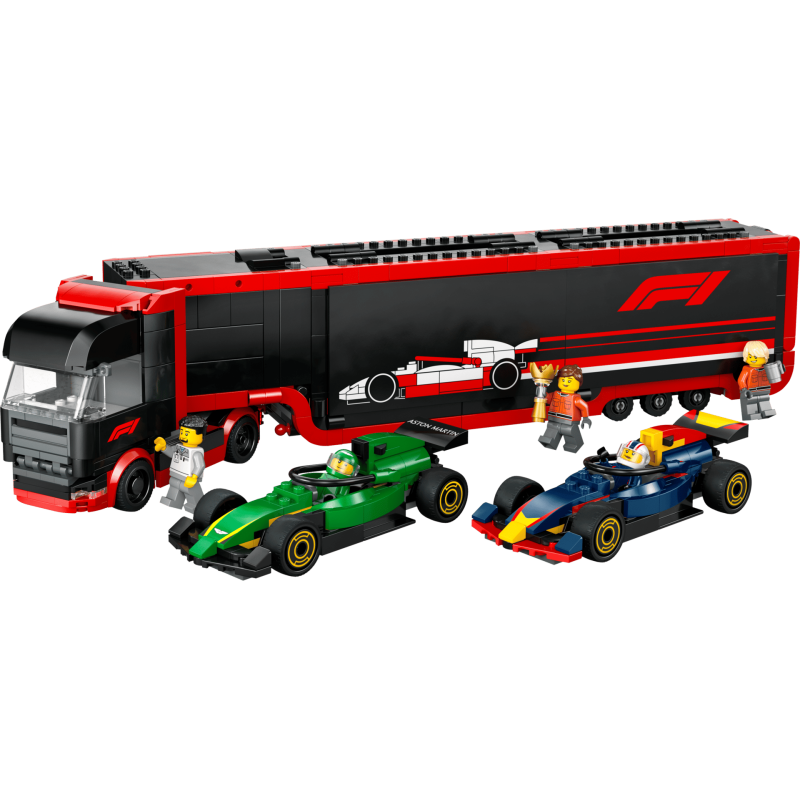 LEGO City 60445 : Camion de F1 avec voitures de F1 RB20 et AMR24
