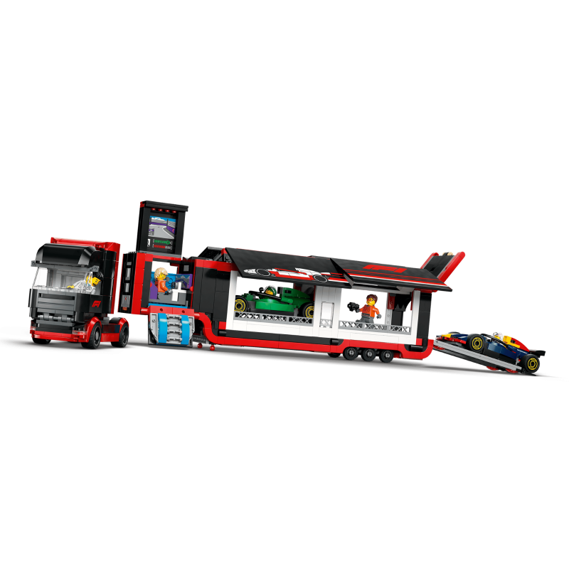 LEGO City 60445 : Camion de F1 avec voitures de F1 RB20 et AMR24