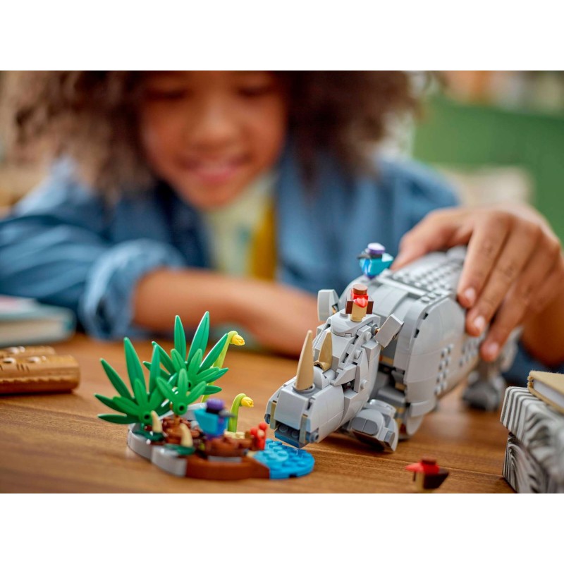 LEGO Creator 31171 : Animaux sauvages : le rhinocéros majestueux et les oiseaux