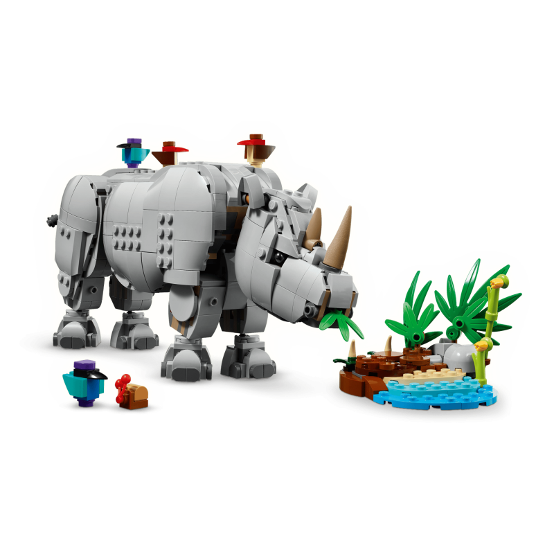 LEGO Creator 31171 : Animaux sauvages : le rhinocéros majestueux et les oiseaux