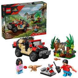 LEGO Jurassic World 76972 : Le vélociraptor et l’évasion en 4x4