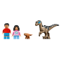 LEGO Jurassic World 76972 : Le vélociraptor et l’évasion en 4x4