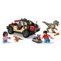 LEGO Jurassic World 76972 : Le vélociraptor et l’évasion en 4x4