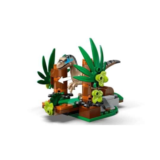 LEGO Jurassic World 76972 : Le vélociraptor et l’évasion en 4x4