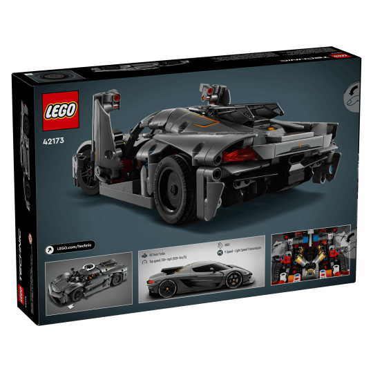 LEGO Technic 42173 : Hypercar Koenigsegg Jesko Absolut grise