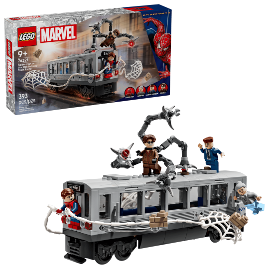 LEGO Marvel 76321 : La scène du train de Spider-Man et Docteur Octopus