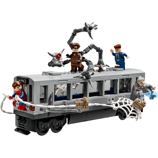 LEGO Marvel 76321 : La scène du train de Spider-Man et Docteur Octopus