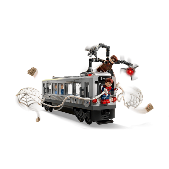 LEGO Marvel 76321 : La scène du train de Spider-Man et Docteur Octopus