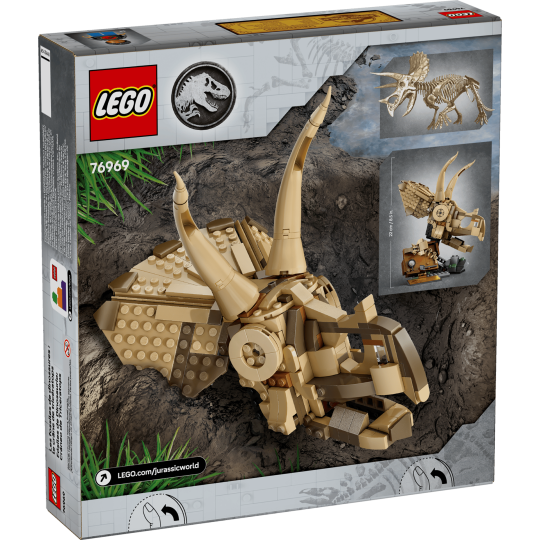 LEGO Jurassic World 76969 : Les fossiles de dinosaures : le crâne du tricératops