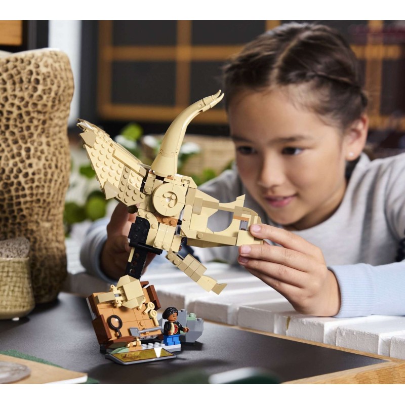 LEGO Jurassic World 76969 : Les fossiles de dinosaures : le crâne du tricératops